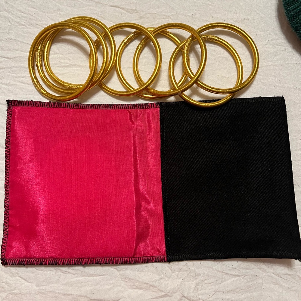 Gold BuDhaGirl Bangles. Size large.